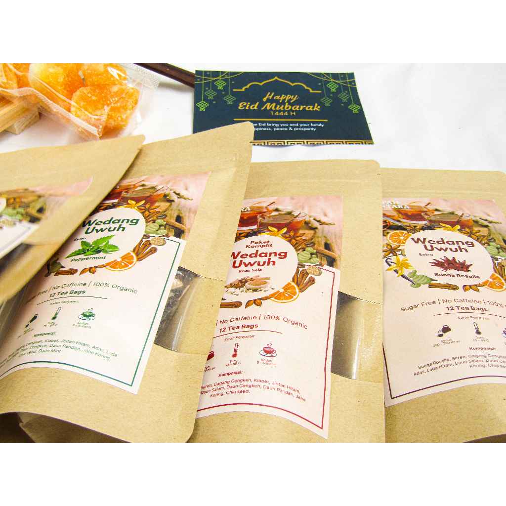 

Hampers Lebaran Wedang Uwuh Tea Bag / Teh Bunga Wedang Uwuh - For The Only's Package by Rempah Nusantara