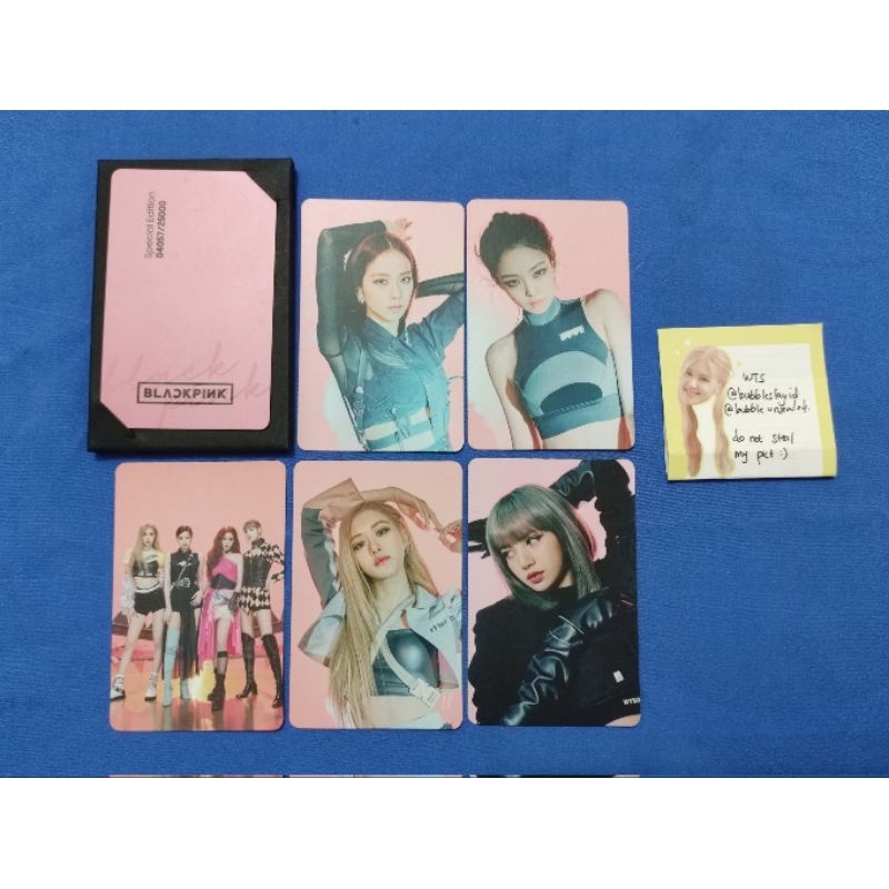 SET BLACKPINK SAMSUNG GALAXY PHOTOCARD PC (PINK VER)
