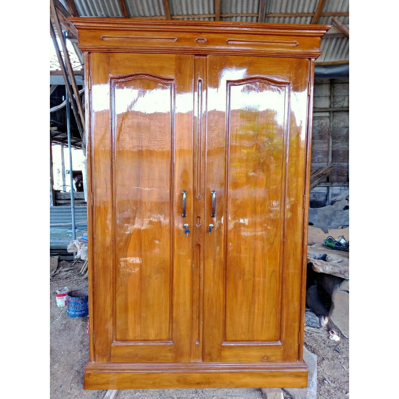 Lemari Kayu Jati 2 pintu