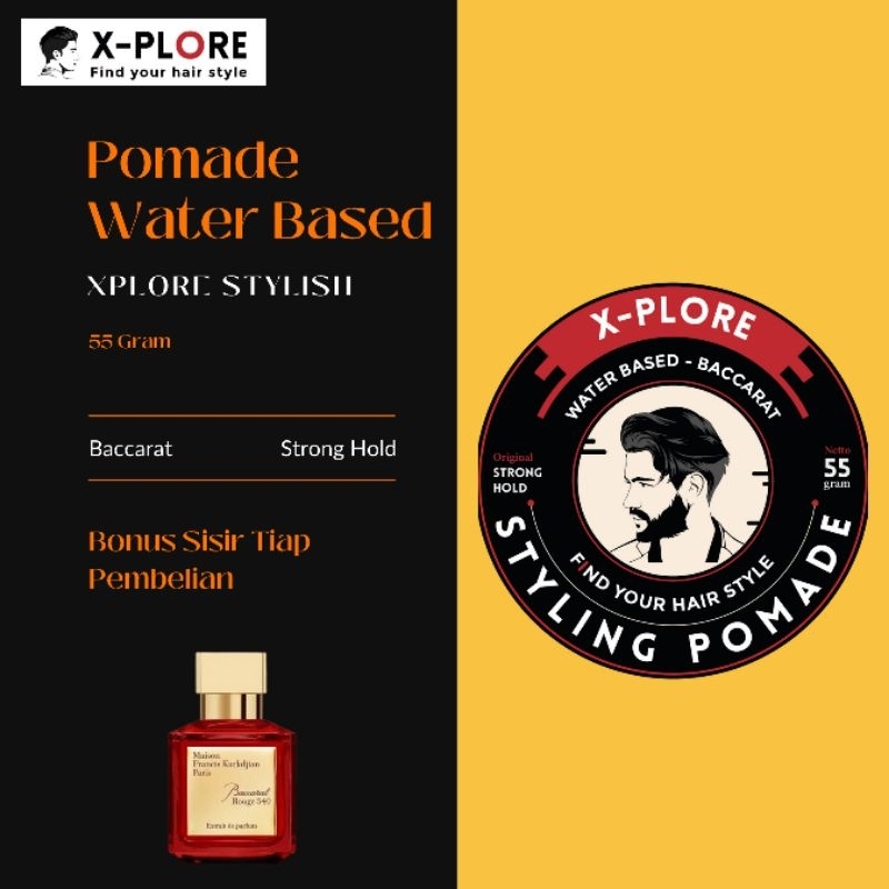 X-plore Pomade Waterbased 60 Gram Harga Grosir