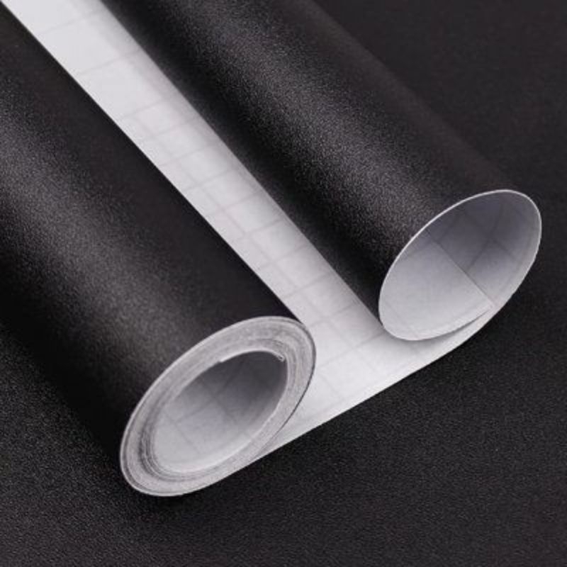 stiker skotlet hitam doff kasar motif kulit jeruk L45cm