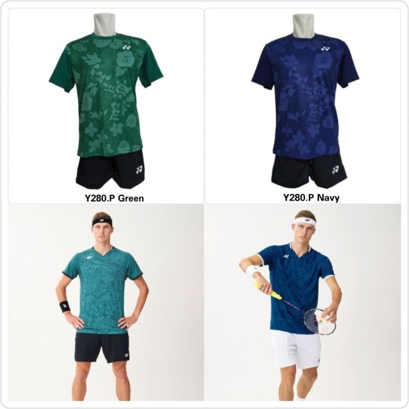 Setelan Badminton Y280 / Kaos Celana Bulutangkis Swiss Open 2023 / Jersey Badminton Axelsen / Pakaian Olahraga Pria Wanita