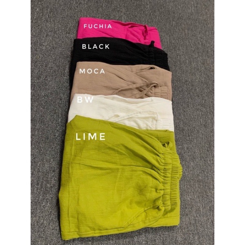 JOGER PANTS SIRRO LINEN CRINKLE PREMIUM