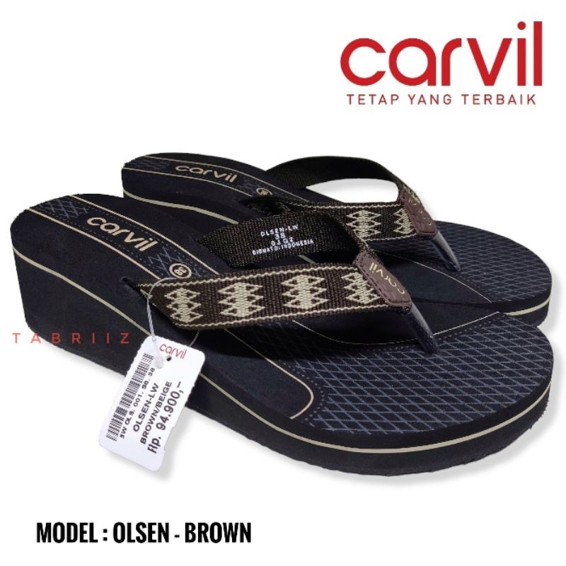 BARU Wedges wanita Carvil Sandal Wedges Wanita Berkualitas - Original