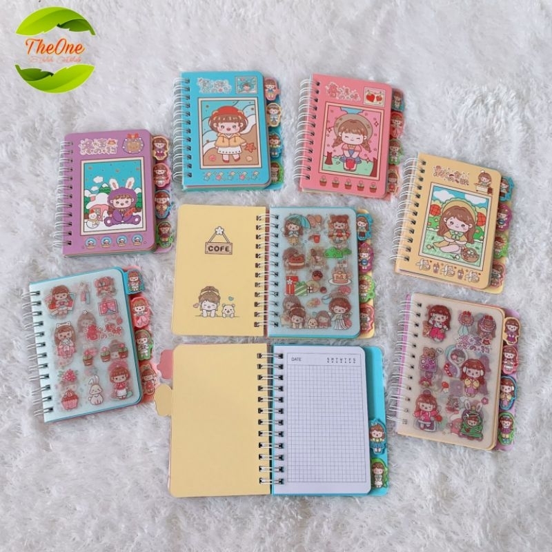 

[THEONE_SHOP] BUKU STIKER 1 SET 10 LEMBAR 12 LEMBAR SEMI TRANSPARAN UNIK LUCU CANTIK, BUKU STIKER ANAK HIASAN DIARY STICKER