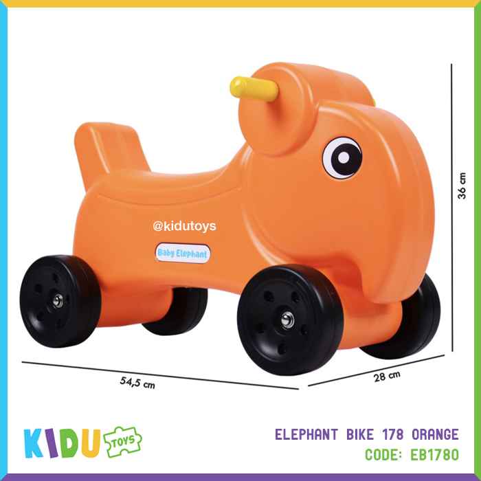 Mainan Sepeda Anak Baby Elephant Balance Bike 178 Kidu Toys