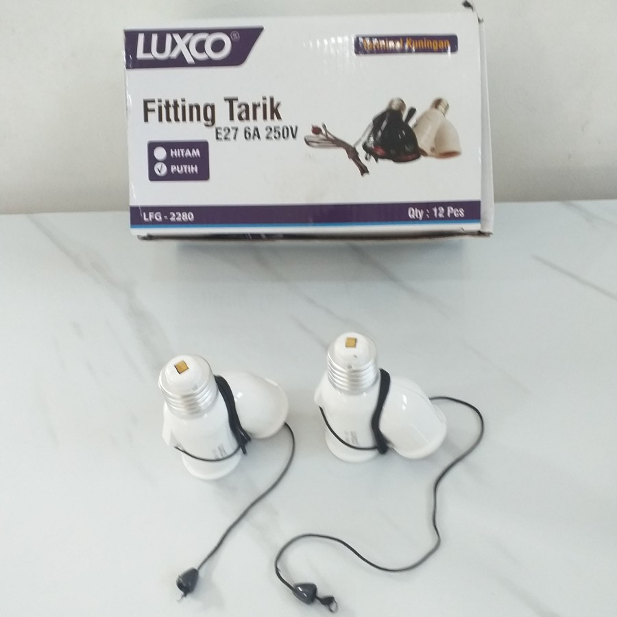 Fiting Fitting Tarik 2 Dua Lampu Kuningan/Fiting Lampu Double Gantung