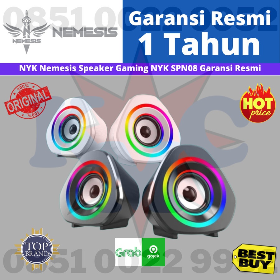 Speaker Gaming NYK SP-N08 SPN08 SP N08 Falcon RGB with 3D Sound