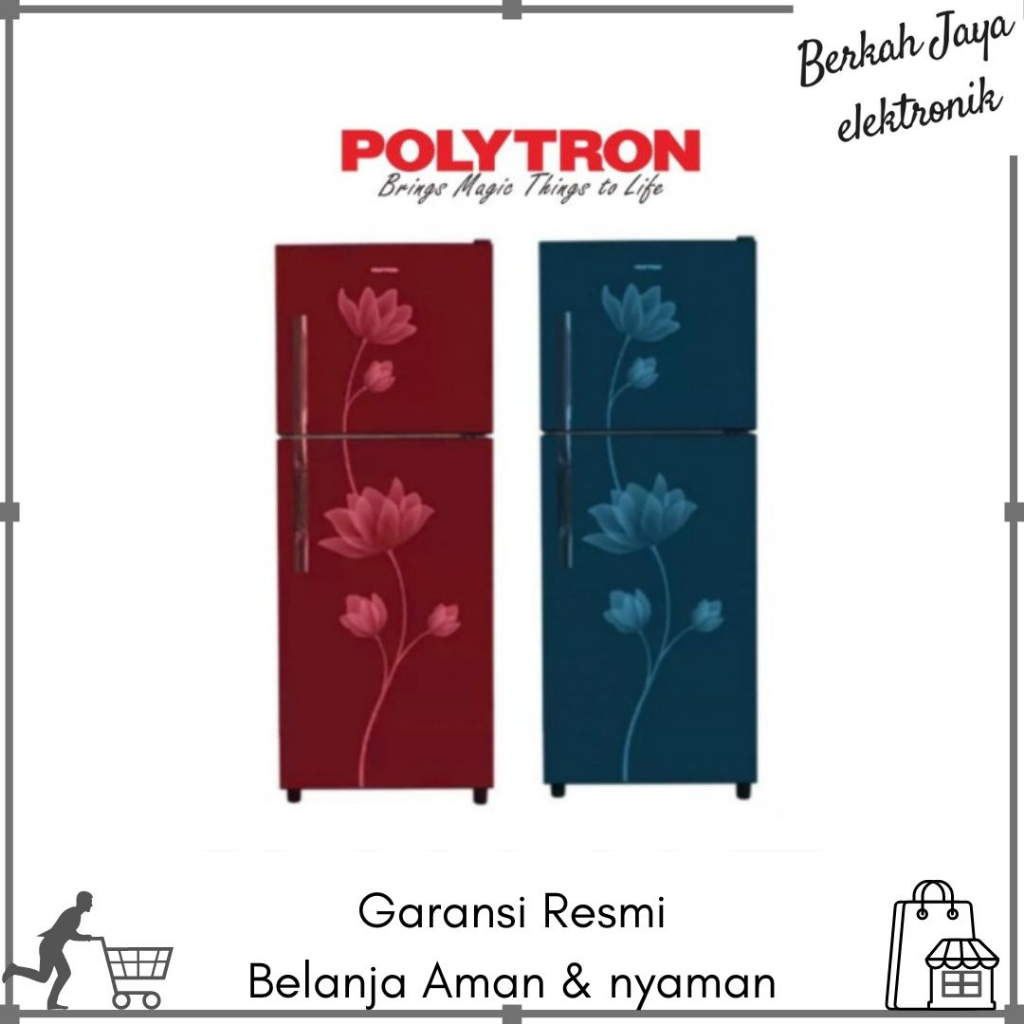Polytron Kulkas 2 Pintu PRB 289 B/R / PRB289 / PRB 289B 289R 240L