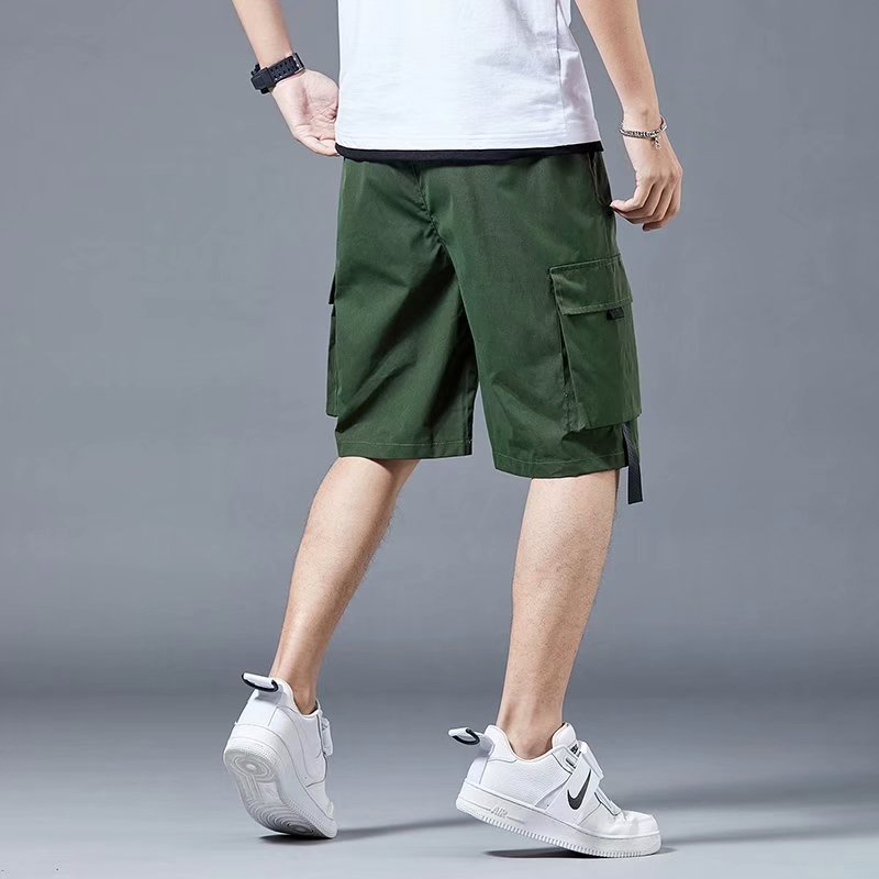 CARGO SHORTS MEN'S SUMMER NEW CASUAL SPORTS PANTS THIN PANTS IN THE TREND OF LOOSE FIVE PANTS KOREAN VERSION Short Pant CELANA PENDEK