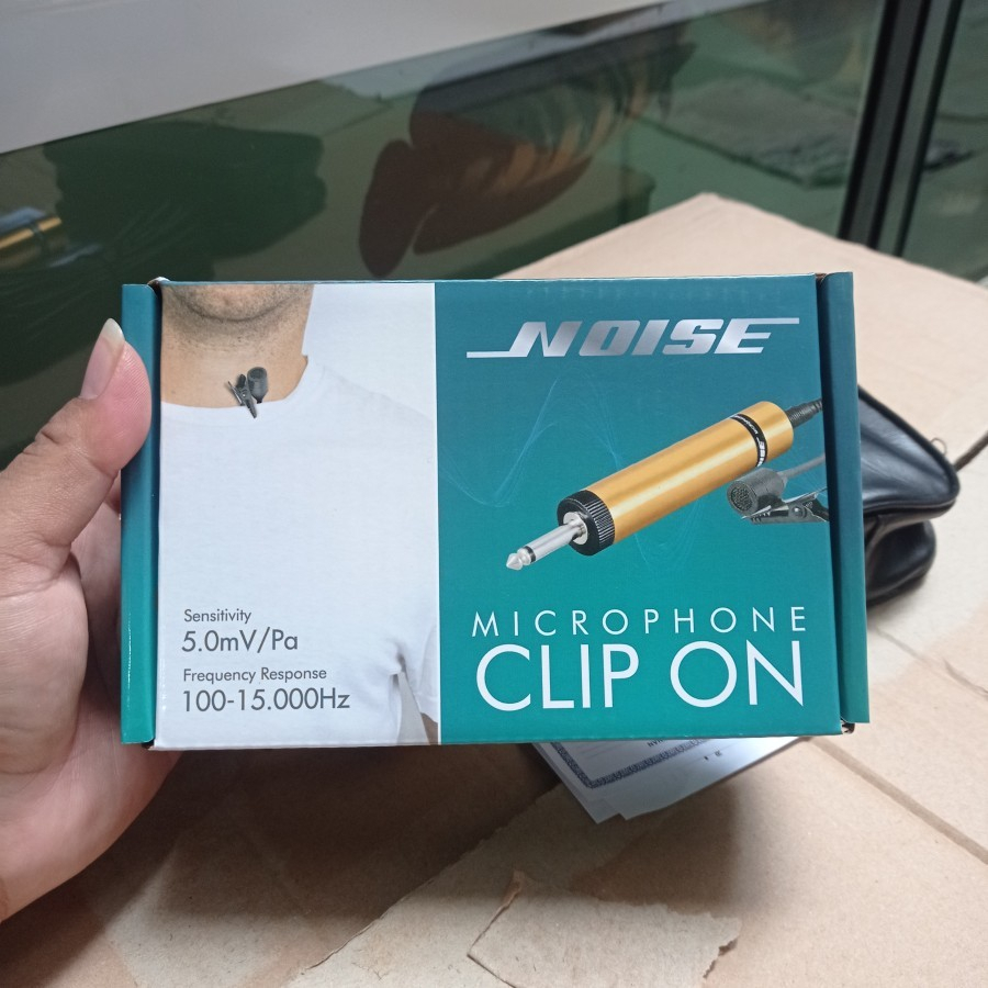 MICROPHONE CLIP ON NOISE / MIC JEPIT KANCING KABEL 10 METER