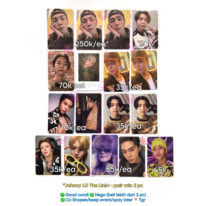 PHOTOCARD OFFICIAL NCT 127 KPOP | MARK JUNGWOO JOHNNY YUTA 2 BADDIES LUCKY DRAW THE LINK + TOPANG DA