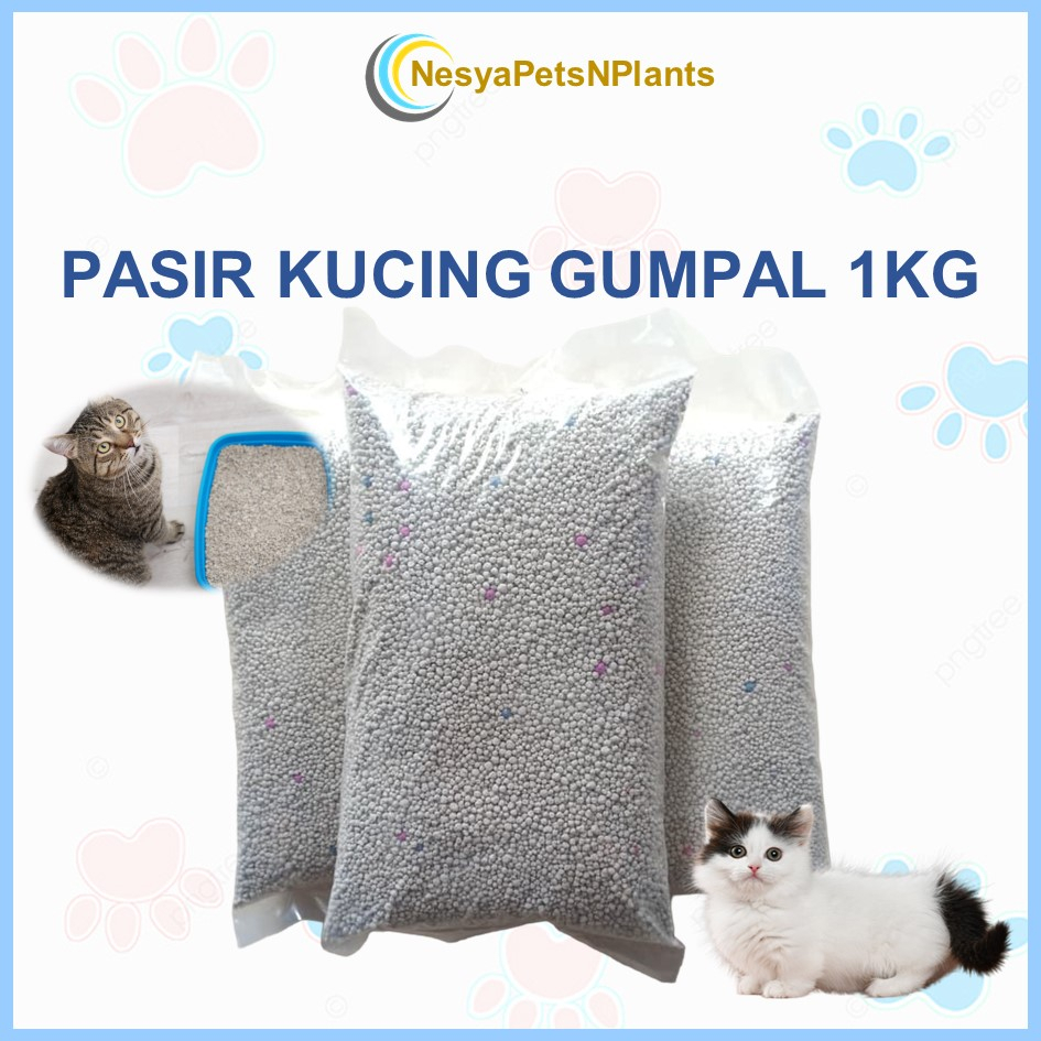 Pasir Gumpal Wangi 1Kg Pasir Kucing Hamster Anjing