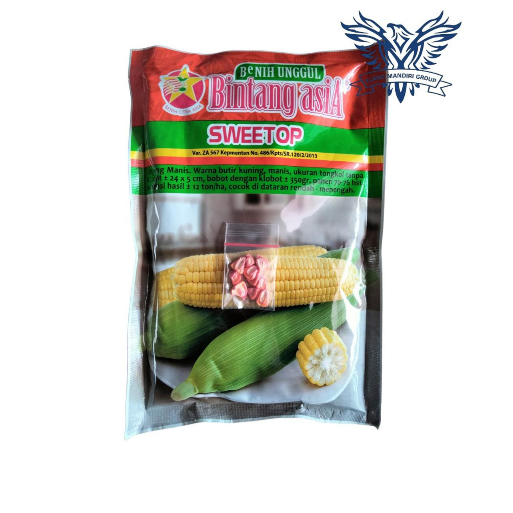 Repack 2000an Benih Bibit Jagung Manis SWEETOP (MANISE) Bintang Asia 100% Original exotic paragon talenta