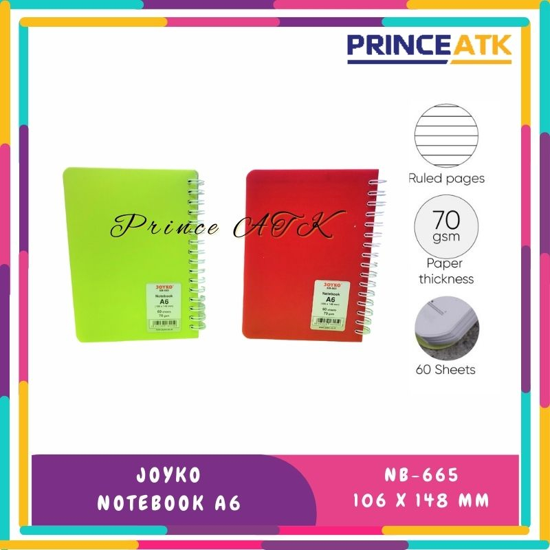 

NOTEBOOK / BUKU CATATAN KECIL BERGARIS UKURAN A6 JOYKO NB-665