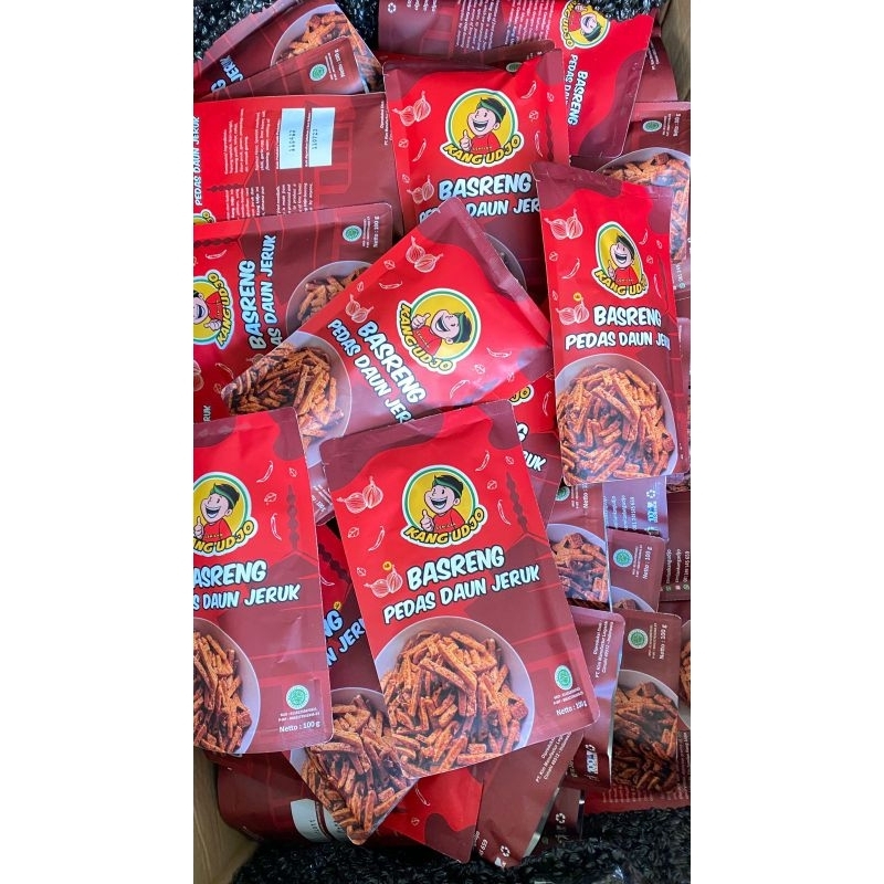 

Pouch Basreng pedas daun jeruk