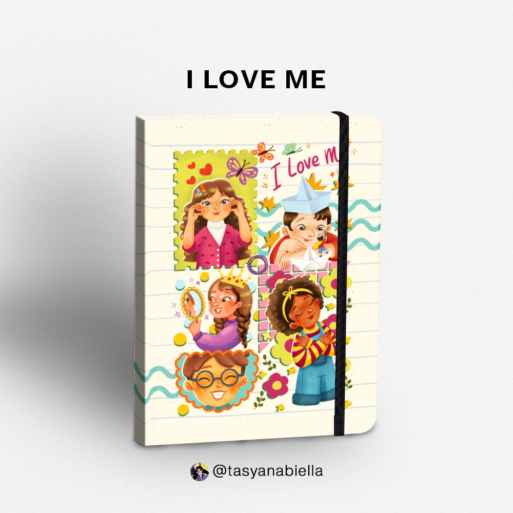 

Life Plan Journal - Dotted Notebook "I Love Me" x @tasyanabiella - Bullet Journal A5, Special Artist Collaboration