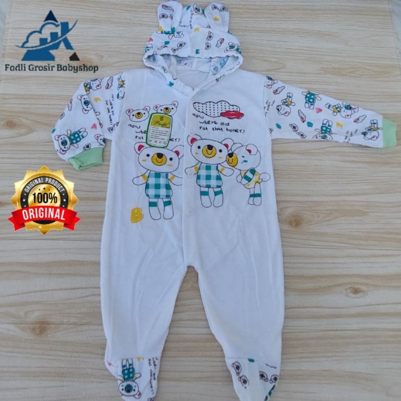 Sleepsuit Bayi Kaki Tutup Usia 0-6 Bulan Jumpsuit Baby Newborn Jumper Anak Murah