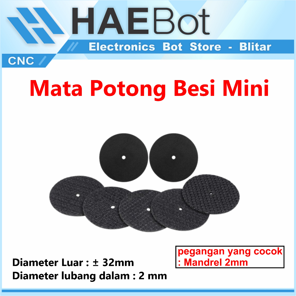 [HAEBOT] Mata Potong Besi Mini Gerinda 30mm Karbon metal Cutting Disc Abrasif sanding grinding dremel grinder tuner Plat DIY