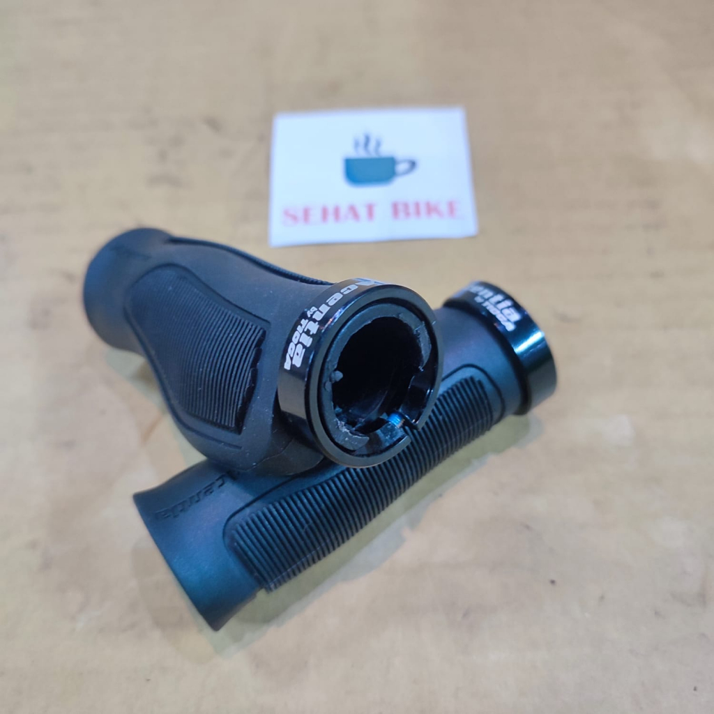 Hand Grip Sepeda Tioga Acentia 90/90mm Black Original