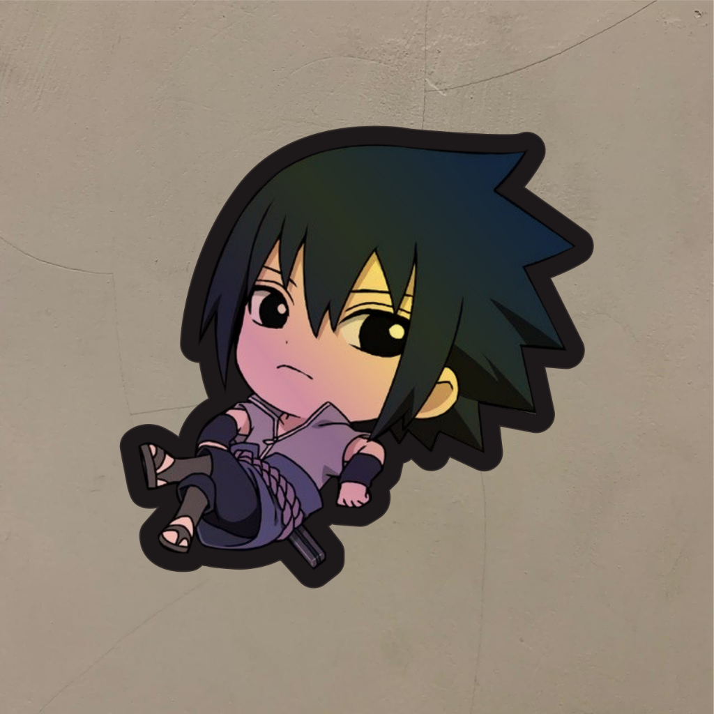 

Stiker Anime Hologram Sasuke Uchiha Chibbi Naruto Shipuden Case Hp dan Laptop 7 Cm
