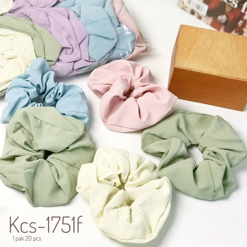 SCRUNCHIE UK 10 CM / IKAT RAMBUT KOREA POLOS - BELUDRU