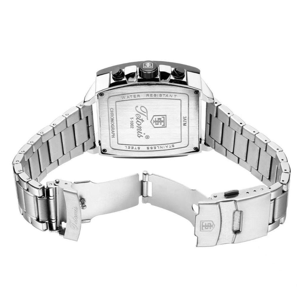 JAMINAN ORIGINAL Jam Tangan Tetonis TS-1002G Strap Stainless steel include Box