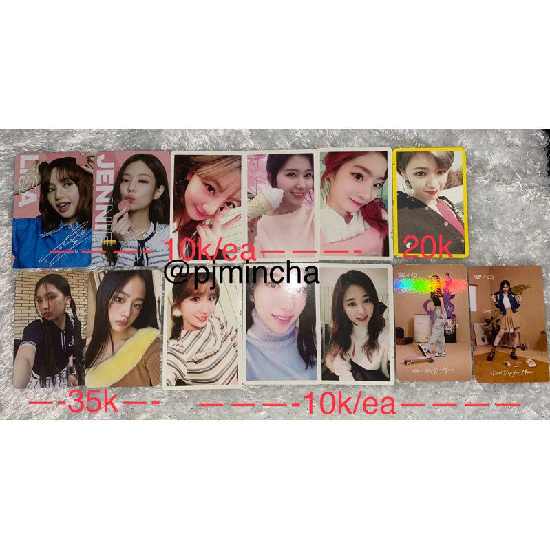 PHOTOCARD NEWJEANS WEVERSE HYEIN MINJI ITZY PC ULTRA MILK YEJI CHAERYOUNG BLACKPINK X OREO LISA JENN