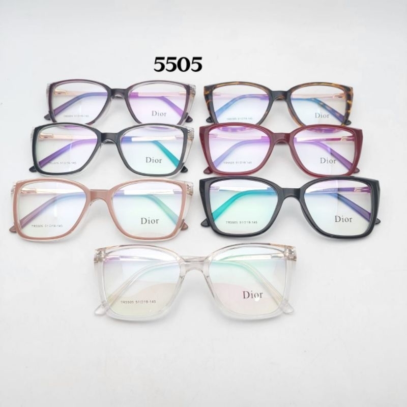 Nnkacamata Frame cat eye kotak wanita 5505
