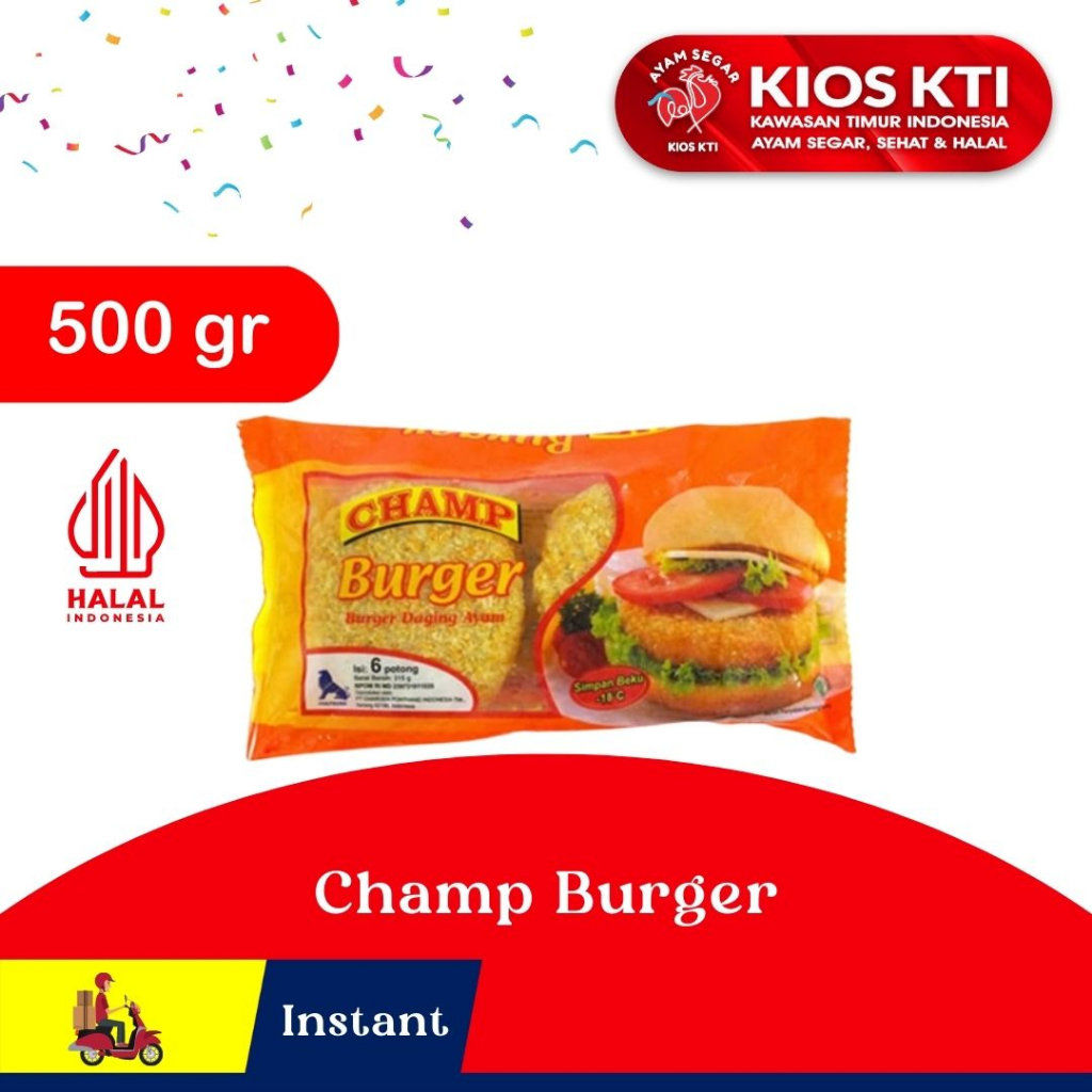 

Champ Burger 500 gr