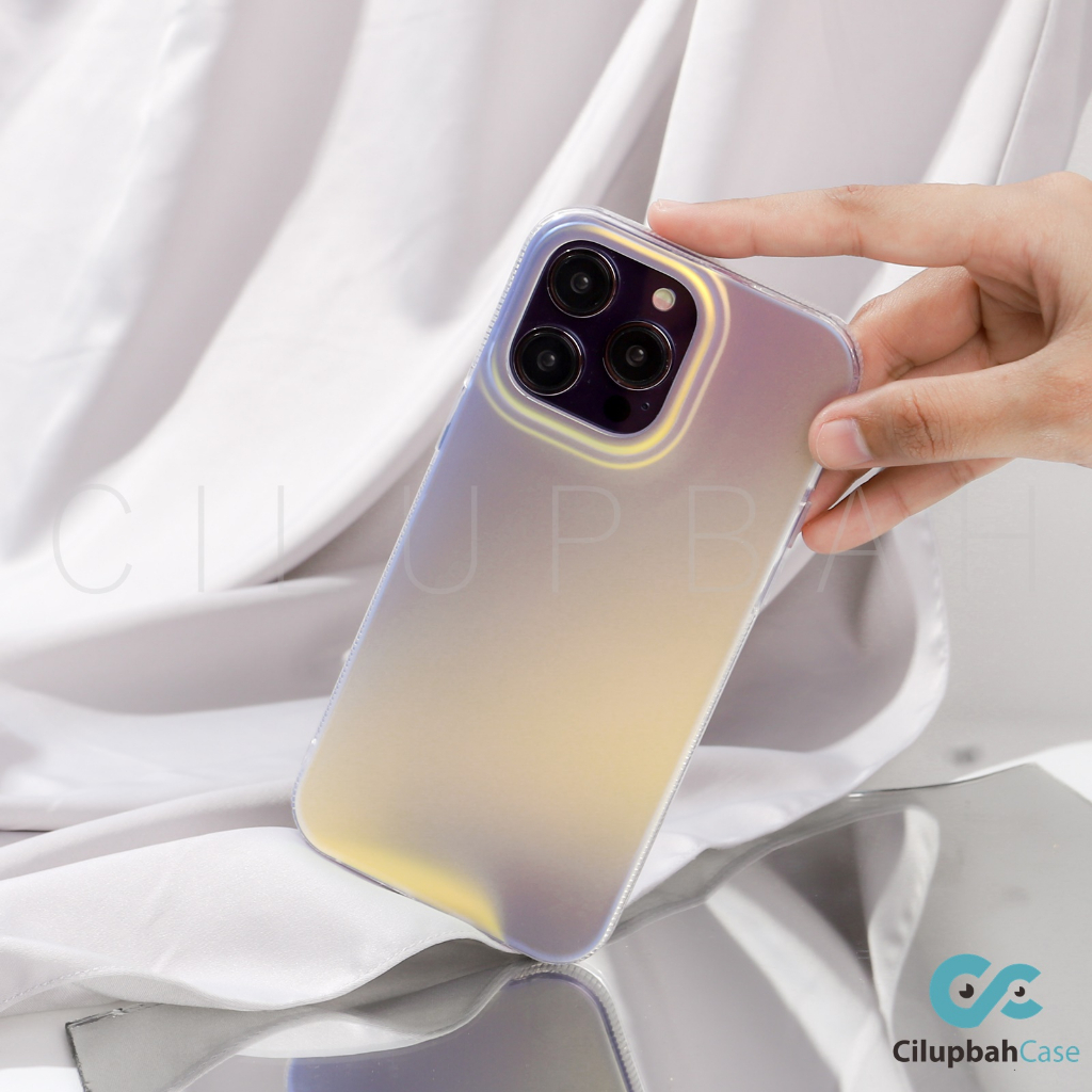 Softcase Aurora Hologram Case iPhone 7 8 PLUS XR X XS 11 12 Pro Max / 13 Pro Max / 14 Pro Max