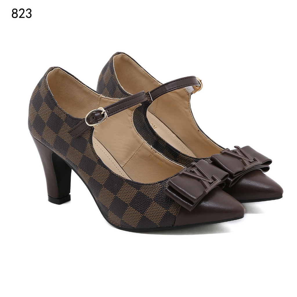 823 With Buckle Logo Bow Pumps Shoes