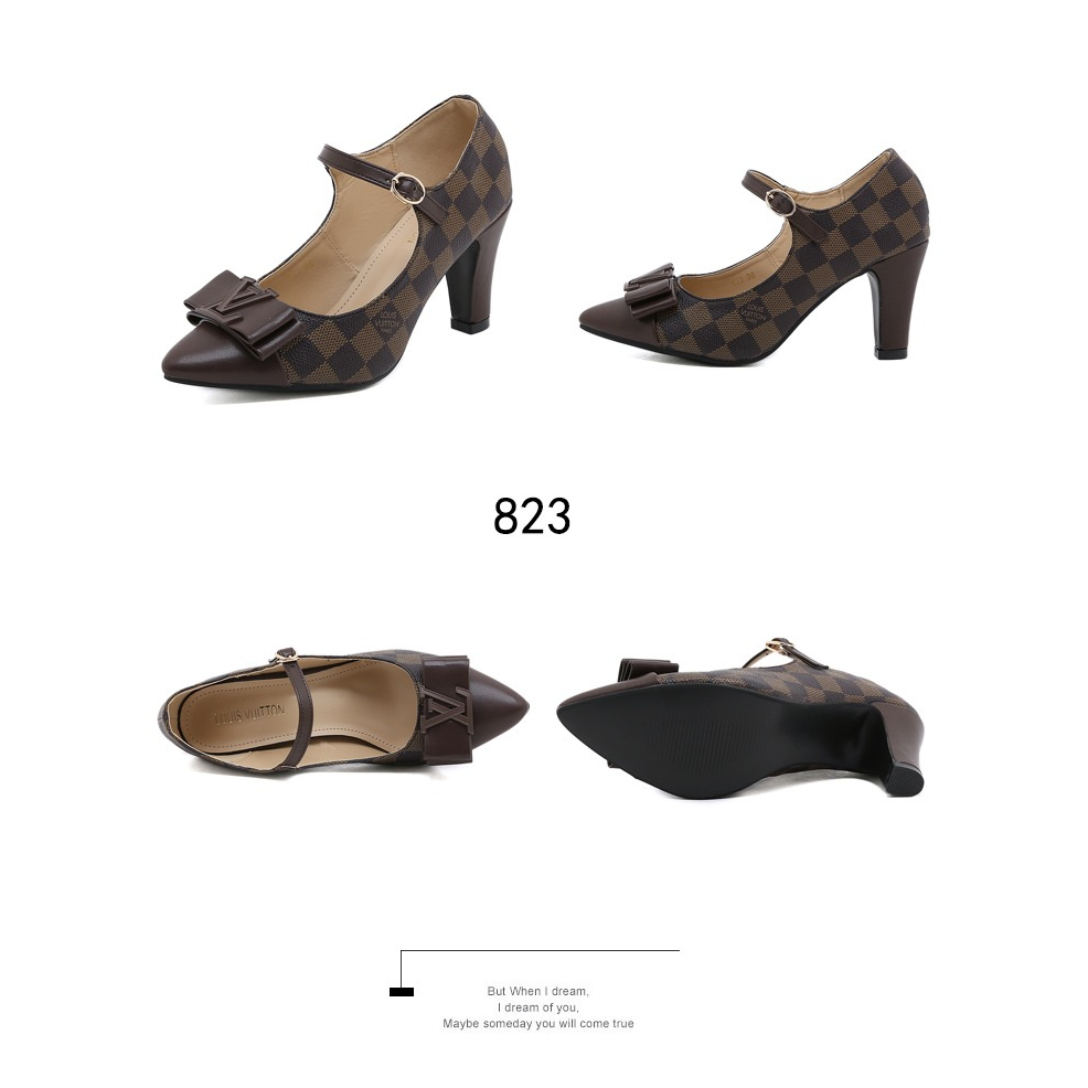 823 With Buckle Logo Bow Pumps Shoes