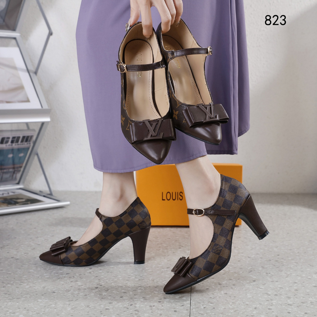 823 With Buckle Logo Bow Pumps Shoes