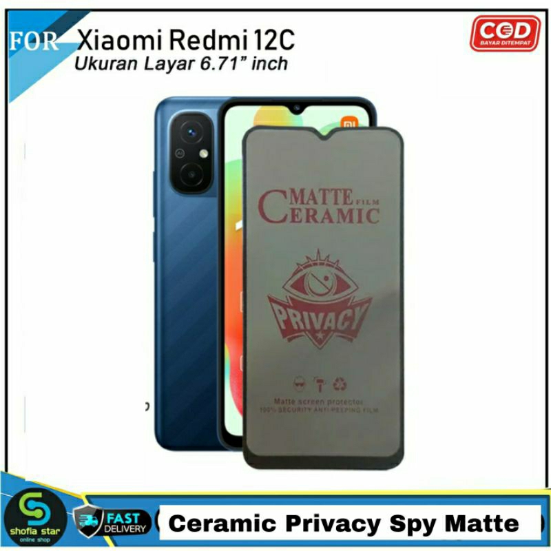 PROMO Tempered Glass Blue Light REDMI 12c 10 2022 10C 10A 9A 9C 9t POCO C40 Anti Gores kaca Full Screen Anti Radiasi High Quality
