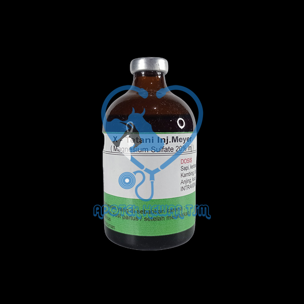 X Tetani Inj Meyer obat kejang Tetanus hewan Kucing Kelinci Domba Kambing Sapi Kerbau Kuda dll