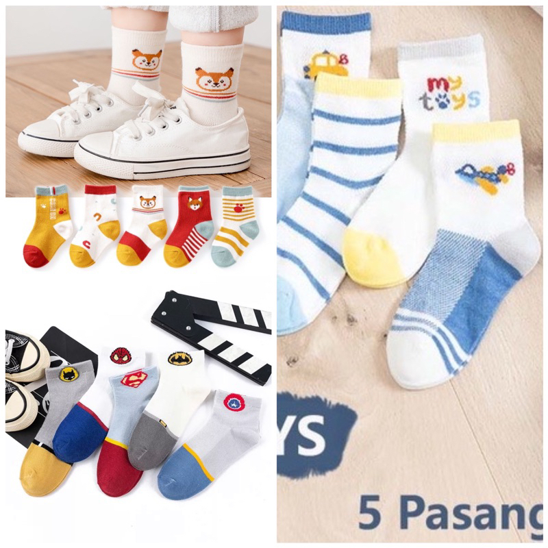 Kaos Kaki Anak Laki Laki set 5 pasang