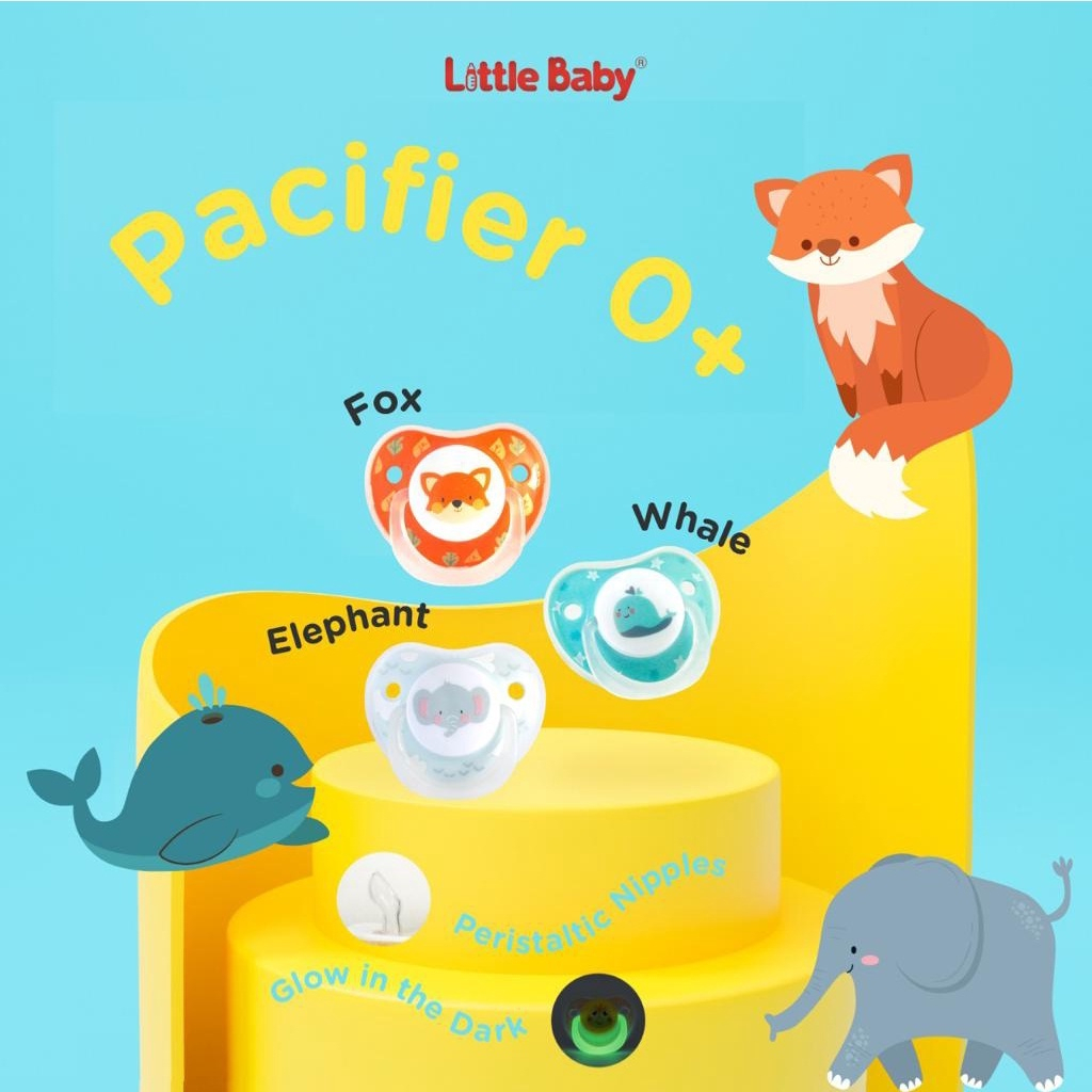 Little Baby Othodontic Pacifier Empeng Dot Bayi Orthodontic Pipih 0+