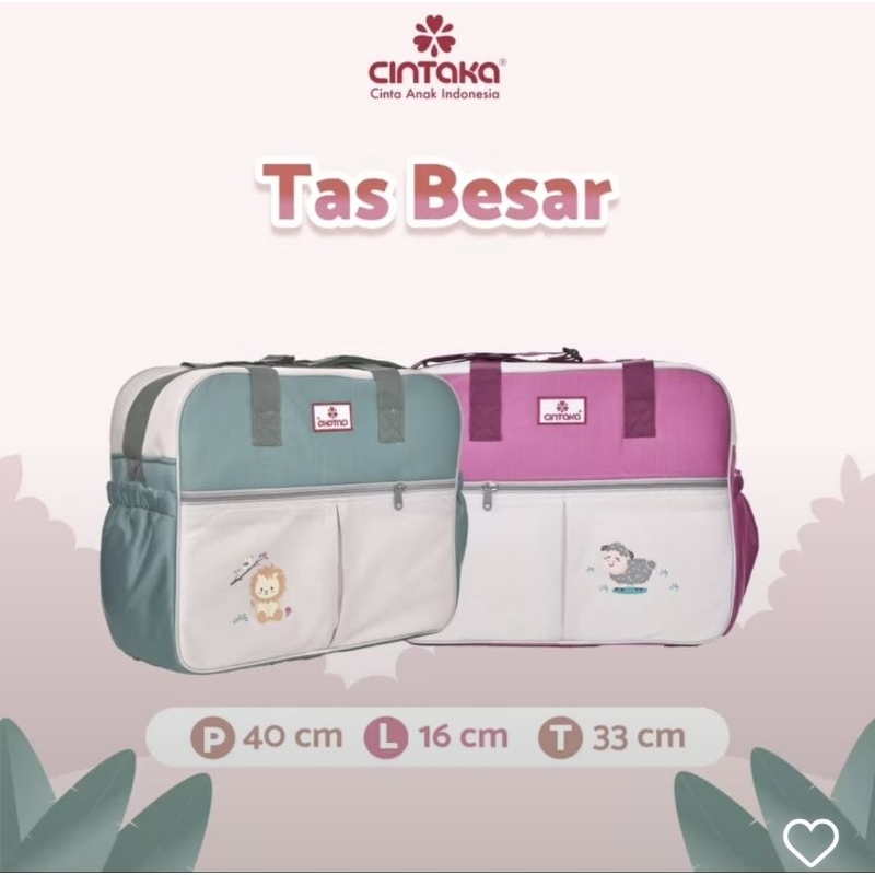 Cintaka Tas Bayi Besar Saku Print Animalia Series - CBT 3151