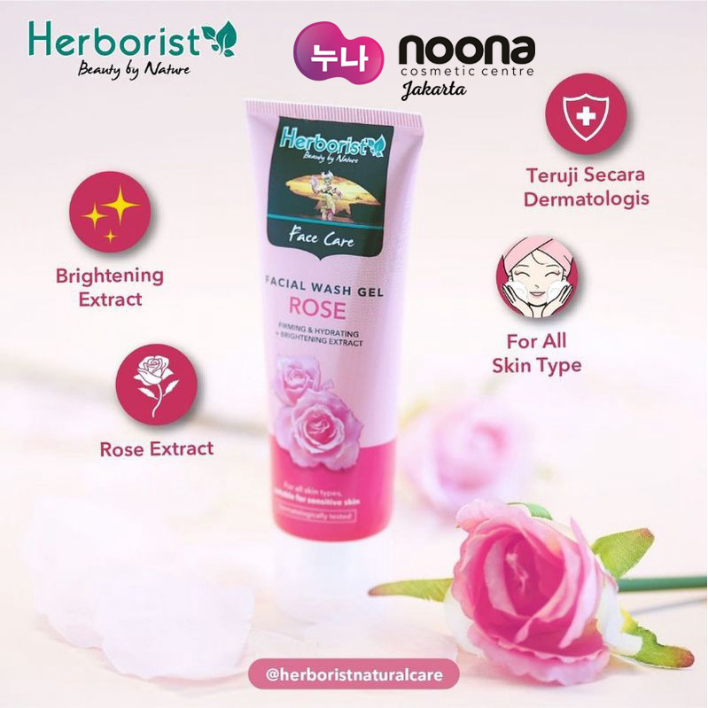 HERBORIST FACIAL WASH GEL ROSE 80gr