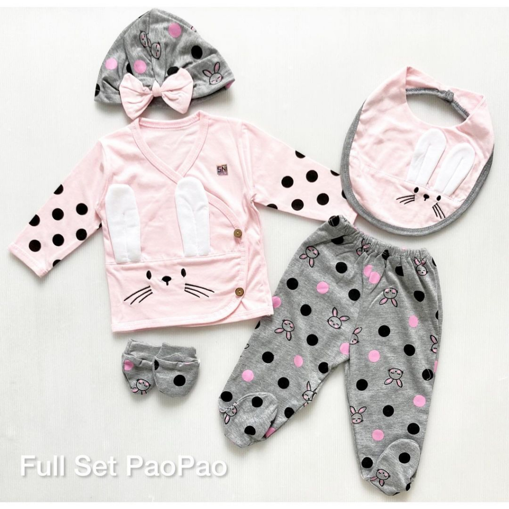 SET PAO PAO TURBAN BIB BOOTIES