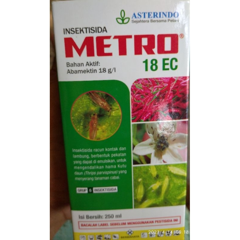 INSEKTISIDA METRO 18 EC 250 ML