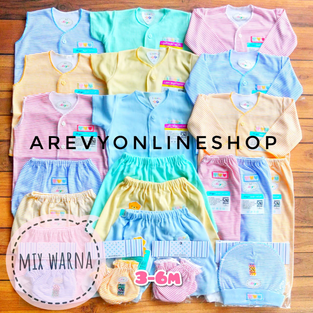 Paket Baju Bayi Newborn Miyo Salur 0-6 Bulan Isi 31 Pcs | Perlengkapan Bayi Baru Lahir / Kado Baby