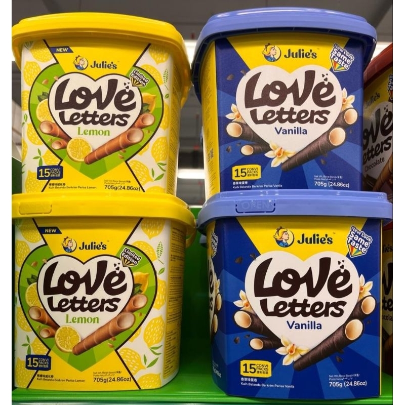 

Julie's Love Latters Lemon / Vanilla / Chocolate / Strawberry 705gr & 360gr