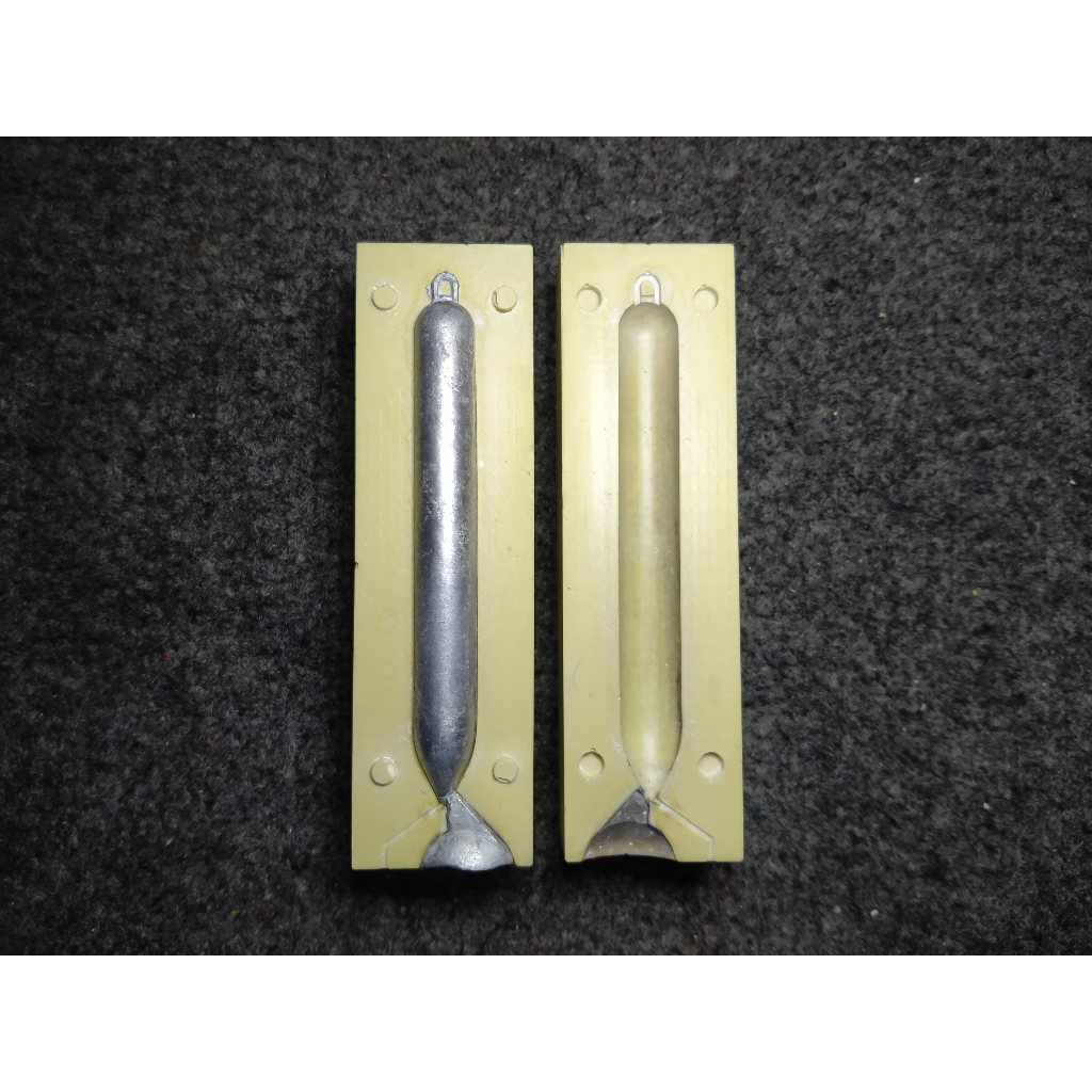 Cetakan Bandul Kotrek Timah Pemberat Pancing 115gramLead Sinker