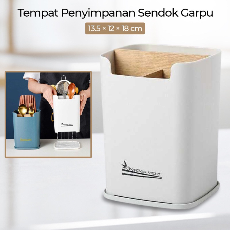 Tempat Penyimpanan Alat Makan Cutlery Set Sendok Garpu Kitchen Storage Organizer