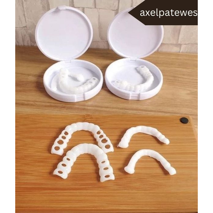Gigi Palsu Snap On Smile 100% Original Authentic 1 Set Veneer Gigi palsu Instan Atas Bawah Bisa Cod