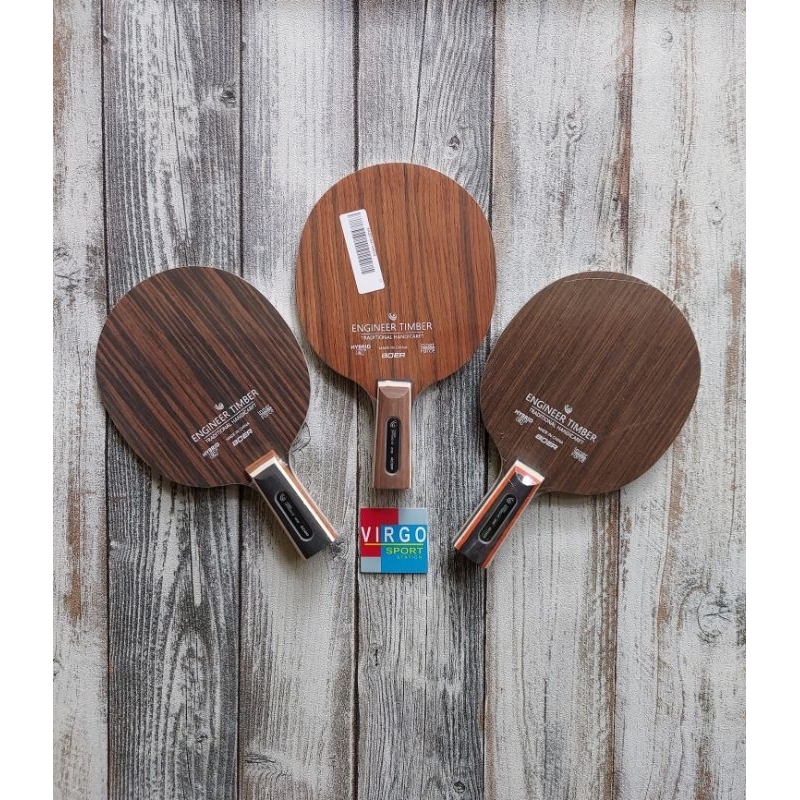 Boer Engineer Timber Carbon CS penhold kayu blade bet pingpong 100%Original