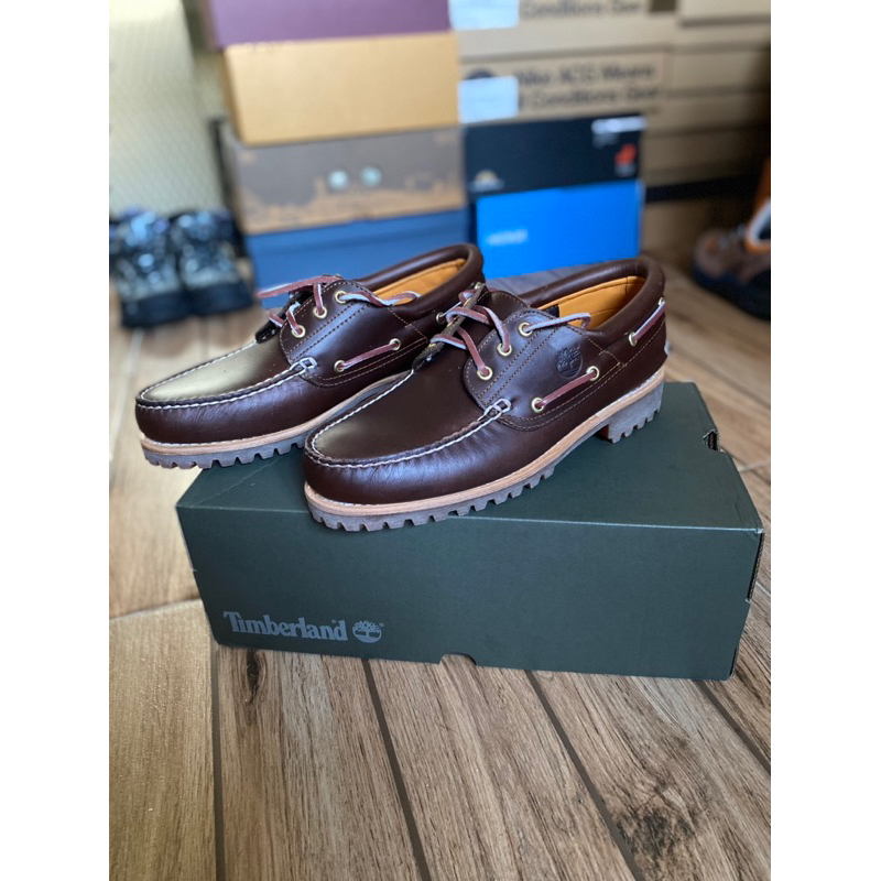 Timberland Handsewn Three Eye Lug Boat Shoes