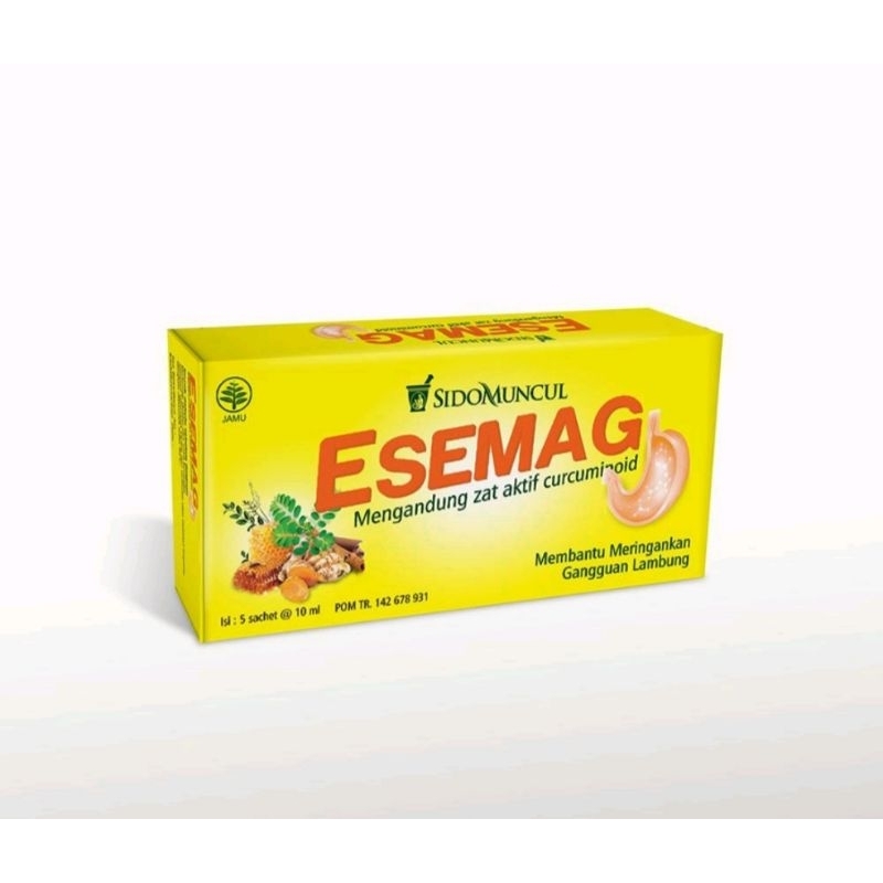 Esemag Cair sidomuncul perbox isi 5 sachet.